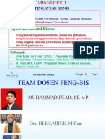 Pengantar Bisnis - Pertemuan 1