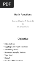 Hash Functions: From: Chapter 5 (Book 1) by Dr. Shashikala