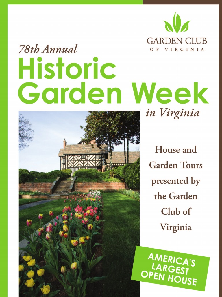 78th Annual Historic Garden Week in Virginia PDF Monticello Richmond