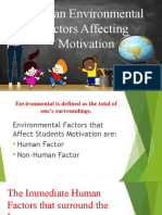 Human Environmental Factors Affecting Report