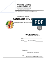 Cookery Workbook 1