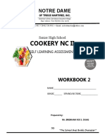 Cooking Techniques and Vegetable Types Workbook