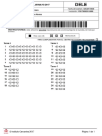 DELE A2B1 - Modelo Hoja de Respuestas PDF