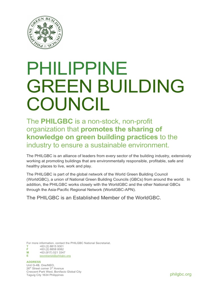 Philippine: Green Building Council | PDF | Board Of Directors | Green ...