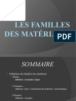 Les Familles Des Matériaux 2