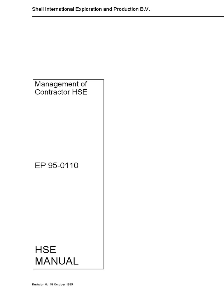 Contractor HSE Management Guidelines | PDF | General Contractor | Hazards