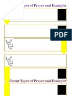 Different Types of Prayer and Examples Template