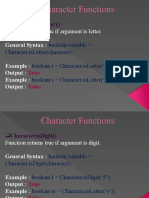Character Functions