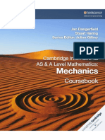 Cambridge International AS A Level Mathematics Mechanics Coursebook (Cambridge Assessment International Education) by Jan Dangerfield, Stuart Haring, Julian Gilbey (Editor) PDF