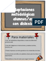 Adaptaciones Metodológicas para Alumnosas Con Dislexia PDF