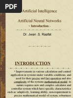 Artificial Intelligence Artificial Neural Networks - : Introduction