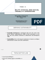 Sustainability: Ethical and Social Responsibility Dimensions