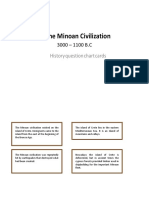 The Minoan Civilization: History Question Chart Cards