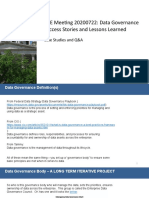 ACE Meeting 20200722: Data Governance Success Stories and Lessons Learned