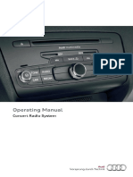 Operating Manual: Concert Radio System