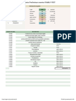 Presupuesto Preliminar Evento Familiar