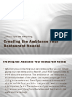 Create Restaurant Ambiance Under 40 Characters