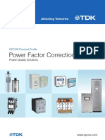 EPCOS Product Profile Power Factor Correction and Power Quality Solutions