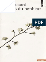 Le Sens Du Bonheur - Jiddu Krishnamurti PDF