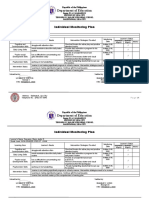 Department of Education: Individual Monitoring Plan