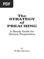 Strategy of Preaching - Max Alderman