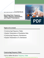 Business Statistics: Describing Data: Frequency Tables, Frequency Distributions, and Graphic Presentations