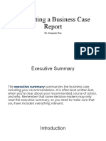 Writing A Business Case Report