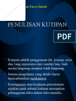 Penulisan Kutipan Dan Daftar Pustaka