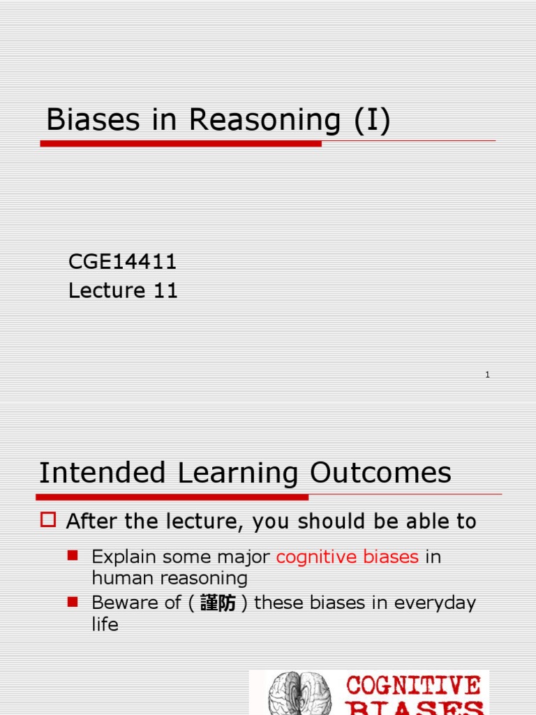 Understanding Cognitive Biases in Reasoning | PDF | Bias | Ignorance