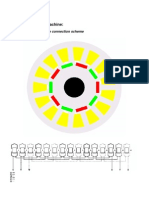 Permanent Magnet Machine:: Cross Section and Phase Connection Scheme