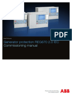 Generator Protection REG670 2.0 IEC: Commissioning Manual