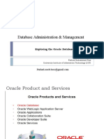 Database Administration & Management: Exploring The Oracle Database Architecture