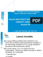 Cause and Effect With Latent or Concept Variables