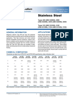 Stainless Steel: General Information Applications