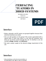 Interfacing Actuators in Embedded Systems: Mohamed Hussain K 410420002 PHD Scholar Ice Dept Nit Trichy