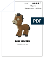 Low Poly Baby Unicorn PDF