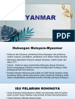 Hubungan Malaysia Dengan Myanmar