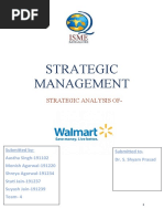 Strategic Analysis of WALMART - Group-4