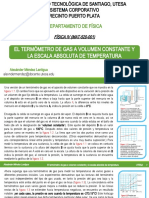 Termómetro gas volumen constante escala absoluta temperatura