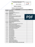 0.0 - Fabric Mtce Services Tender - Table of Contents