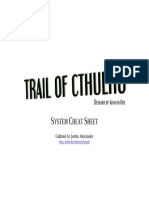 Trail of Cthulhu Cheat Sheet PDF