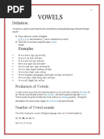 Vowel Assignment