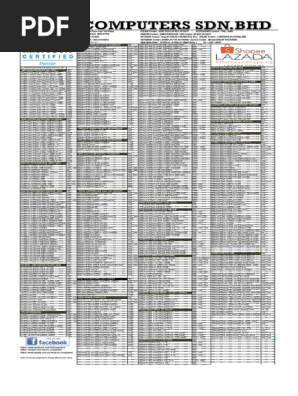 CPU Intel Core i9-9900KF 3.60GHz LGA1151 Pricelist Hardware Sri | PDF | Personal Computers | Computer