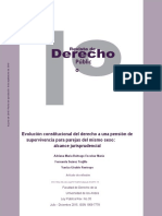 Evolución Constitucional Del Derecho A Una Pensión de Supervivencia para Parejas Del Mismo Sexo