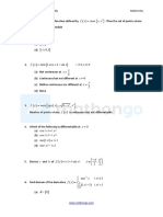 Continutity and Differentiability Class Questions Mathongo PDF