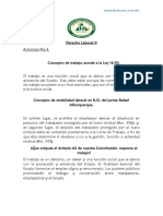 Actividad No.1. Derecho Laboral II