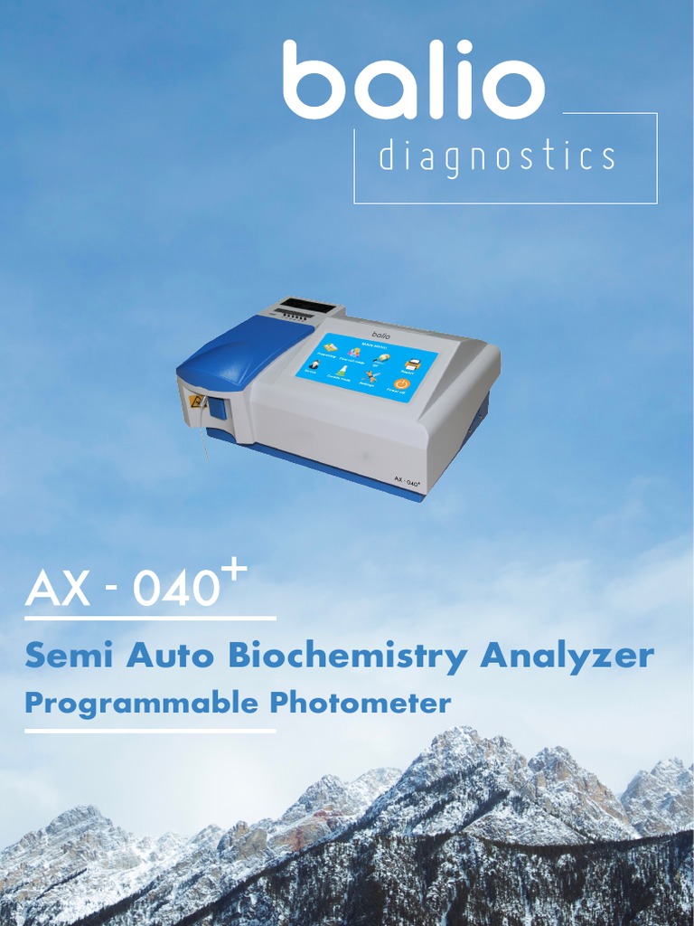 Semi Auto Biochemistry Analyzer Programmable Photometer | PDF ...