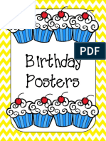 Birthday Posters for Every Month
