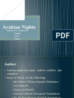 Arabian Nights: Reported by Torremocha Umagap Victor Villarba