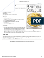 5 Minute Vegan Creamed Corn - Print